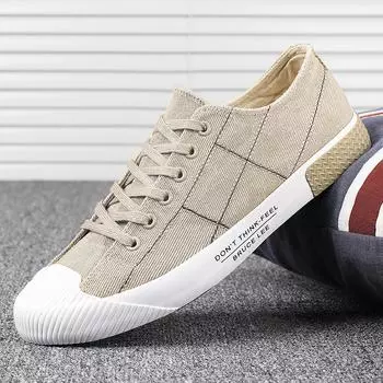 Модные дышащие повседневные туфли мужские классические туфли на шнуровке мужские парусиновые туфли плоские кроссовки легкие вулканизированные туфли мужские эспадрильи 39