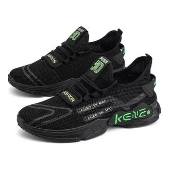 fashion Breathable Mesh Men Sneakers Casual Fashion Untralight Running Shoes Summer Autumn Comfort Sports Shoes for Men Tenis Masculino 39 белый