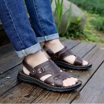Fashion Breathable Non-slip Men s Sandal Soft Comfortable Summer 2024 Japanese V Sale Expensives New Fashion Clearance Stylish Male Shoe 38