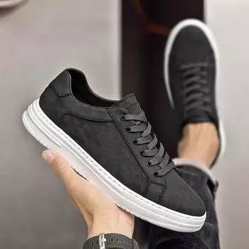 Fashion Breathable Outdoor Sneakers Men Shoes Handmade Leather Dress Flats Casual Shoe Walking Footwear Men Genuine Leather Oxford Shoes 37 белый
