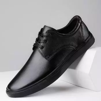 Fashion British Style Minimalist Leather Casual Shoes for Men’s Lace Up Hollowed Out Men s Sports Oxford Shoes for Business Interviews 38