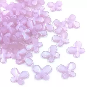 Fashion Butterfly 10Pcs Peandants Loose Beads Exquisite DIY Jewelry Accessories Pearlescent Color Accessories оранжевый