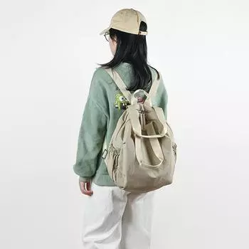 Модная холщовая сумка большой емкости школьная сумка для отдыха спортивный рюкзак для школьников рюкзак однотонный рюкзак хаки