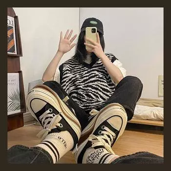 fashion Canvas Shoes Women Spring Summer Casual Walking Platforms Vulcanized Shoes Ladies Fashion Chunky Sneakers 35 чёрный