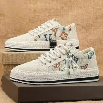 Fashion Canvas Sneakers Breathable Male Shoe Summer Deals Without Leather 2024 Trend Classic Original Fashion Leisure Men s Casual Shoes 39