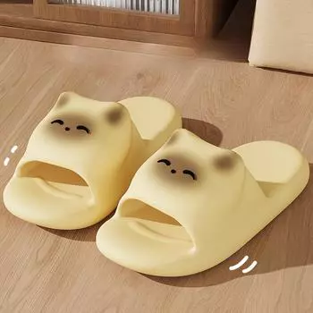 Fashion Cartoon Kitten Women s Slippers 39 света кофе