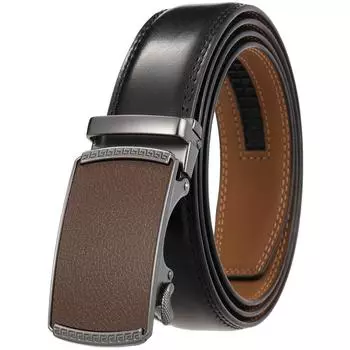 Fashion Casual Business Belt, Two-Layer Automatic Buckle Belt, Belt Belt Ly36-0191-2 110-130CM