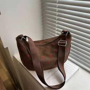 Fashion casual large-capacity armpit bag 2024 new simple casual messenger bag simple large-capacity tote bag women чёрный