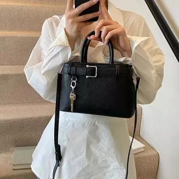 Fashion Casual Portable Tote Bag Women s Spring New Trend Shoulder Bag Premium Messenger Women s Bag чёрный