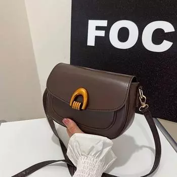 Fashion casual saddle bag women s 2025 spring new retro simple versatile messenger bag high-end trendy women s bag красный