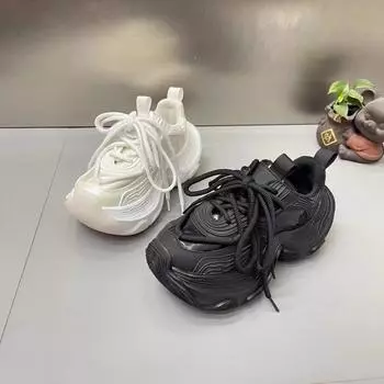 Fashion casual shoes spring 2025 new niche platform Korean version retro women s shoes trendy shoes Korean version versatile 35 бежевый