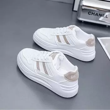Fashion Casual Shoes Women Sports Shoes Wear-resistant and Breathable Female White Shoes Women Tennis Sneakers Lady Simple 2024 New 35 белый