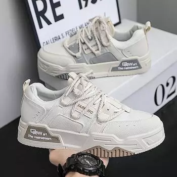 Fashion Casual Sneaker Shoes for Men Platform Sports Shoes Loafers Wear-resistant Sports and Leisure Soft and Comfortable Canvas New 39 хаки