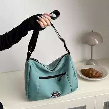 Модный повседневный тренд 2024 года, новая персонализированная ретро-сумка через плечо для мужчин и женщин, сумка-мессенджер большой вместимости, модная крутая сумка without pendant чёрный