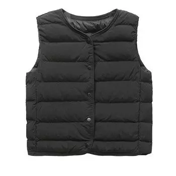 FASHION Children s New Down Jacket Boys Girls Liner Vest Light Casual Warm Vest Baby Vest 110cm чёрный