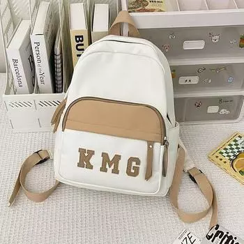 Fashion College Student Travel Lightweight Women s Backpack Khaki-without pendant