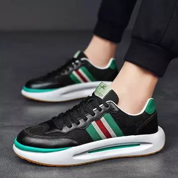 Fashion commuter casual shoes 2024 new trendy lightweight platform sneakers Korean version breathable little white shoes 39 хаки
