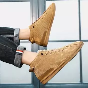 Fashion Cotton Shoe High Top Winter Shoes Man Warm Cold Proof Snow Boots for Men Footwear Comfortable Fur Offer Outdoor Hiking Sale Work 39