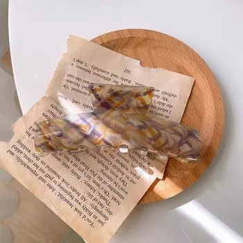 Fashion Crab Hair Clip Women Acetate Hair Clips Elegant Colorful Marbling Large Claw Clip Girls Hair Accessories Hair Barrettes