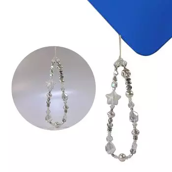 Модный милый браслет-шнурок для мобильного телефона, ремешок для мобильного телефона, элегантный красочный кулон с бусинами, анти-потеряющаяся цепочка на запястье, ювелирные изделия