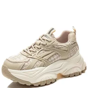 Модные женские туфли Dad s Shoes весна-лето 2024, новые повседневные женские туфли из натуральной кожи на толстой подошве, универсальные кроссовки для бега для женщин 35