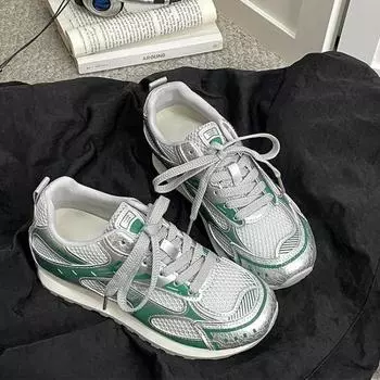 Fashion dad shoes summer new versatile casual women s shoes student mesh breathable sports shoes women 35