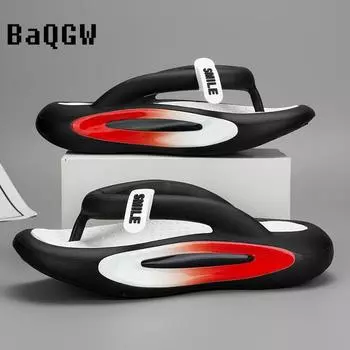 Fashion Design Men s Casual Platform Non-slip Flip Flops Shoes Summer Bathroom Home Slippers Women s EVA Indoor Slides Sandals 36-37