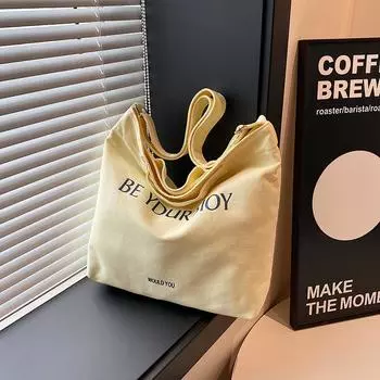 Fashion design texture popular bag underarm bag women s 2024 new canvas French niche portable oblique span women s bag чёрный