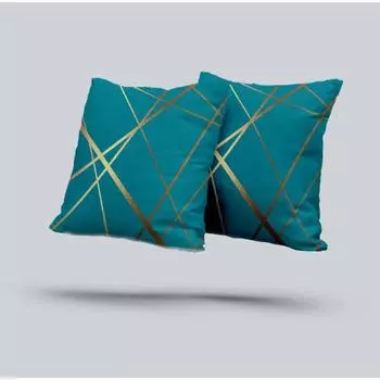 Fashion Design Velvet Cushion Cover 45x45cm Home Decor Golden Line Sofa Pillow Cover Home Pillowcase 45x45cm pillowcase