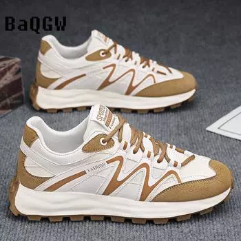 Fashion Designer Men Shoes Breathable Lightweight Chunky Sneakers Casual Shoes Training Footwear Slip on Men Loafers Zapatillas Hombre 39