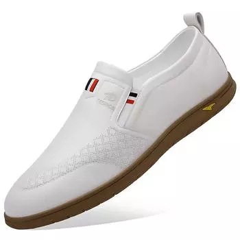 Fashion Designer New Male Loafers Spring Autumn Non-slip Breathable Slip-on Man Shoes Lightweight Men s Casual Leather Shoes 38