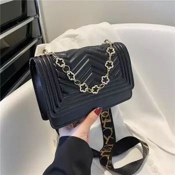 Fashion Diamond Handbag Chain Small Square Bag Popular Shoulder Bag Women S Messenger Bag Women S Bag коричневый