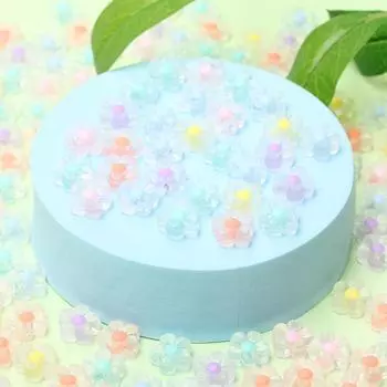 Fashion DIY Necklace Jewelry Making Bracelet Jar Heart Plum Beads About200pcs Clear/Matte Handmade Material beads Transparent разноцветный