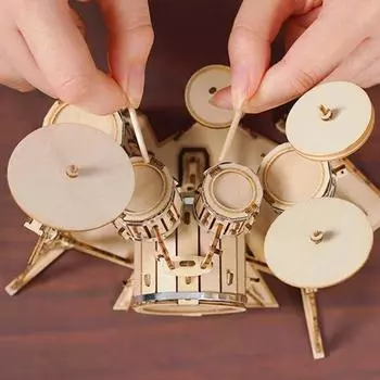 Мода DIY Снятие давления Безопасный саксофон Барабан Детские игрушки Пазл Подарок на день рождения Дошкольное учреждение C