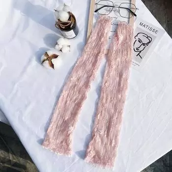 Fashion Driving Women Cycling Running Lace sleeve Cooling Sleeves Flower Arm Sleeves Sun Protection