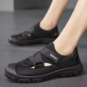 Fashion Dropshipping New Sandals Men Breathable Casual Outdoor Sandals Men Summer New Roman Sneakers Sandals Men Casual Beach Shoes Male 39 серый