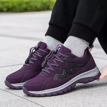 Fashion elderly shoes new ****** 2024 mesh waterpro** one-pedal casual sports shoes elderly old ******* cloth shoes 36