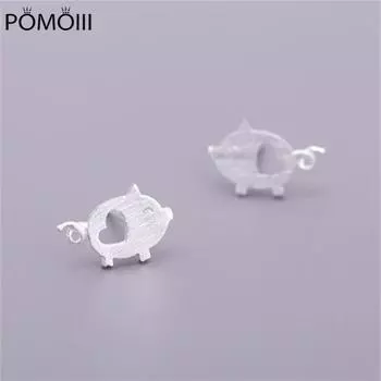 Fashion Elegant Hollow Heart Pig Stud Earrings For Women Party Jewelry Brincos Boucle D Oreille Femme Eh908