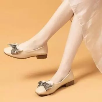 Fashion Elegant Womens Summer New Beanie Shoes Shallow Soft Soled Flats Low Heeled Women s Shoes Mary Jane Shoes Wedding Shoes Bride 35