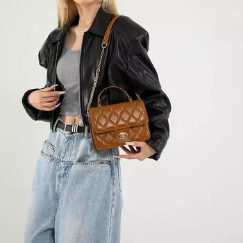 Fashion Embroidery Plaid Crossbody Bags For Holiday Gifts Designer Handbags Small Top-handle Bags Women Versatile Crossbody 20x15x7cm