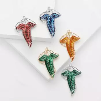 Fashion Enamel Oil Drop Leaf Brooch Simple Niche Ladies Clothing Corsage Ornament Plant Pin