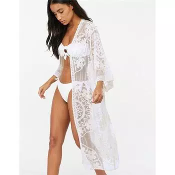 Fashion European and American Style Crochet Beach Lace Bikini Top White All yards