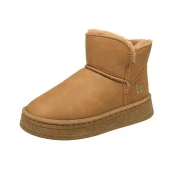 Fashion Explosive women s snow boots casual comfort High top women s boots platform comfort winter warm plus fleece snow boots 36