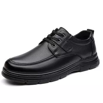 Fashion Fashion Casual Cowl Leather Business Dress Shoes for Men Spring Autumn New Designer Dad Shoes Man Solid Color Loafers Male 38