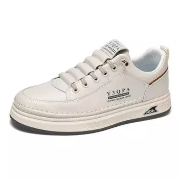 Модные повседневные кожаные кроссовки для мужчин весна-осень с мягкой подошвой мужские кроссовки дизайнерские нескользящие кроссовки для спорта на открытом воздухе мужские 39