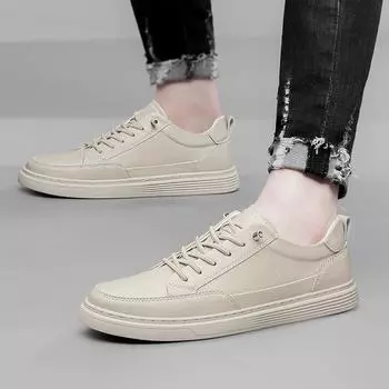 Fashion Fashion Designer All-match Four Seasons Retro Men s Shoes Genuine Leather Casual Luxury Sneakers Men s Shoes Board Breathable 36