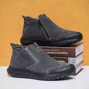 Fashion Fashion High Top Winter Shoes Man Warm Cold Proof Snow Boots for Men Outdoor Hiking Offer Thick Plush Quality Sale Comfortable 39