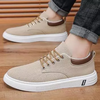 Fashion Fashion Lace Up Men Casual Shoes Lightweight Round Toe Platform Men Board Shoes Outdoor Skateboard Sports Sneakers Tennis Shoes 39 серый