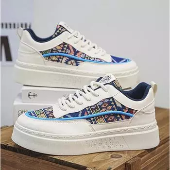 Fashion Fashion Men s Canvas Shoes Breathable Men s Sneakers Outdoor All-match Meal Platform Shoes 2024 Men s Casual Shoes Tenis Hombres 39 бежевый