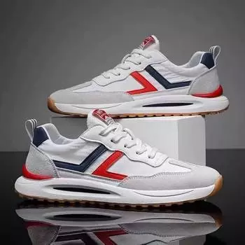 Fashion Fashion Men s Sneakers Ice Silk Cloth Breathable Casual Shoes Non-slip Training Shoes for Men Forrest Gump Shoes Tenis Masculino 39